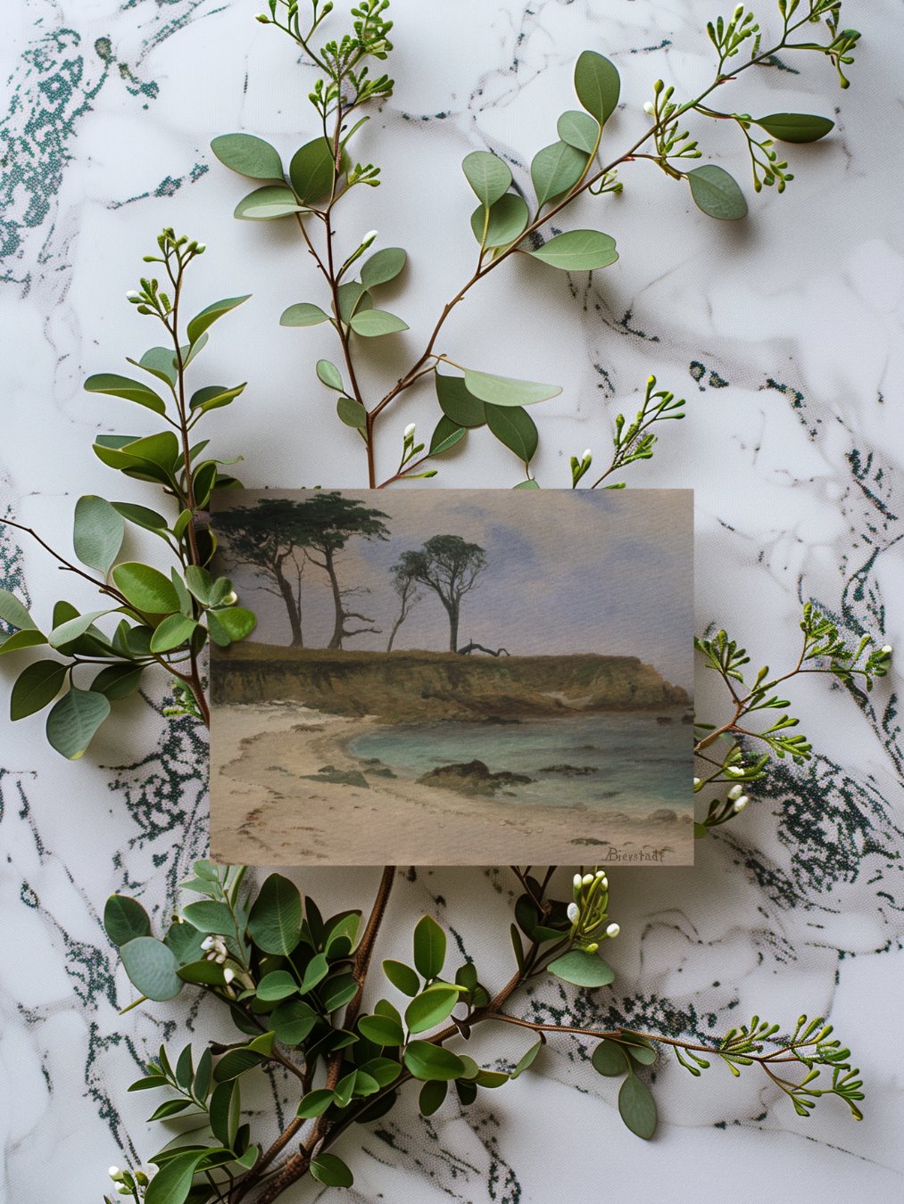 Sea Cove (Albert Bierstadt) Greeting Card product image (1)
