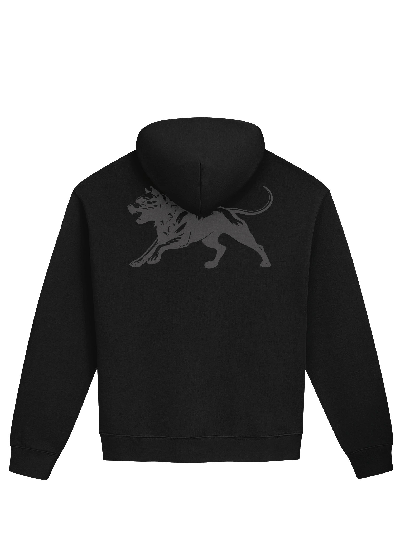 THE BEAST / Grey Design Hoodie - Black product image (1)