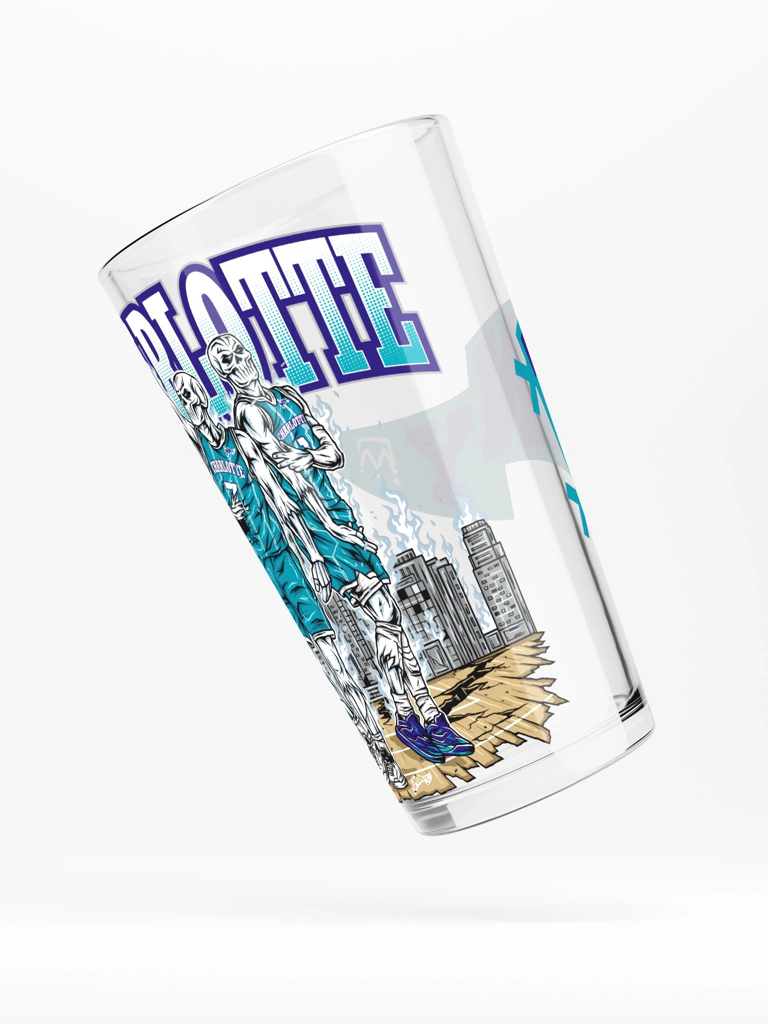 Charlotte, Welcome to Basketball Pint Glass product image (5)