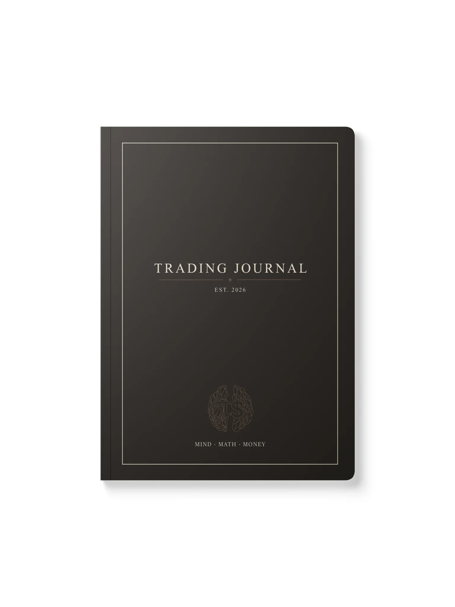 Trading Journal — Trade Log Notebook for Day & Swing Traders | Stock Market Journal | Trader Gift | Finance Office Desk | Softcover 200 Pages | Brown & Cream product image (1)
