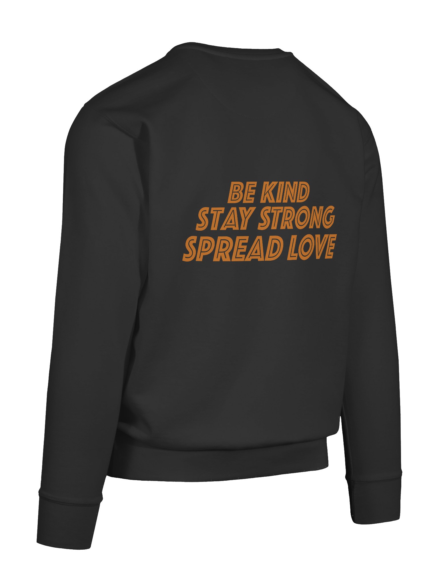Bold Orange Letter Printed Premium Sweatshirt product image (58)