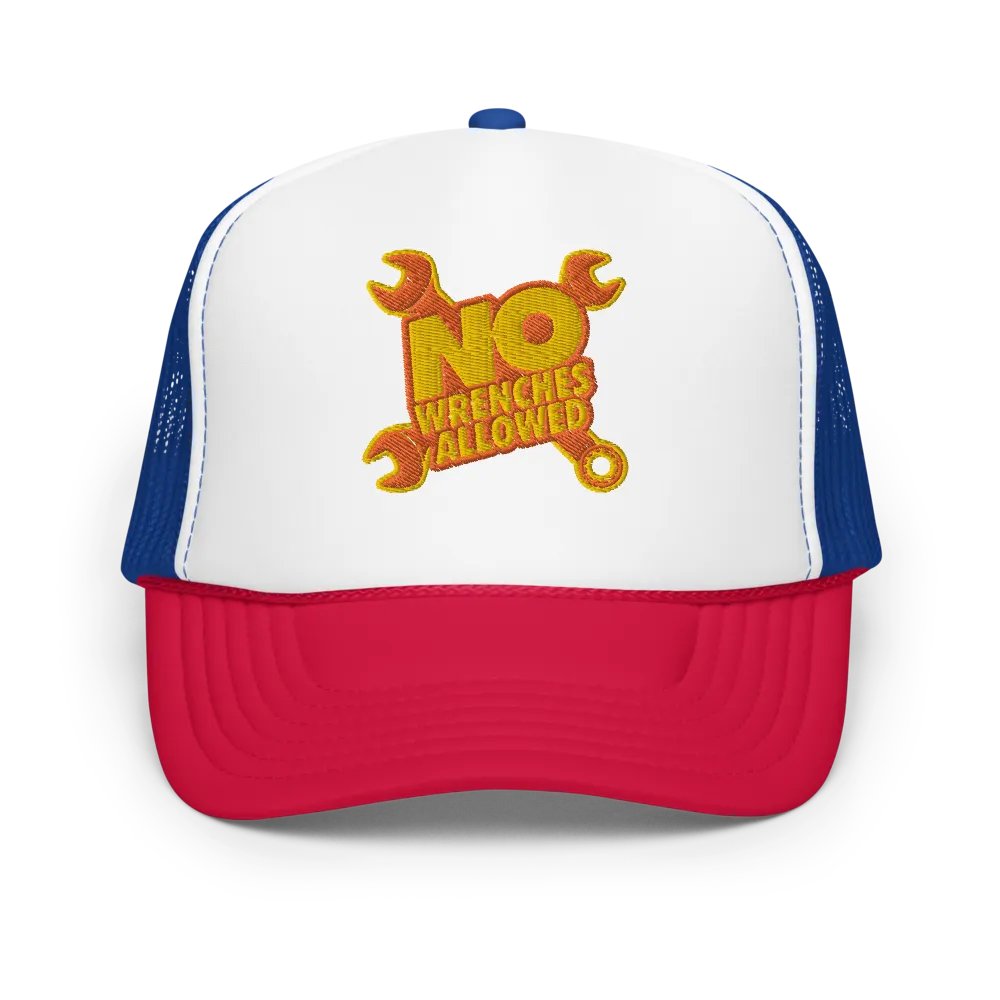 #NoWrenchesAllowed Foam Trucker Hat product image (1)
