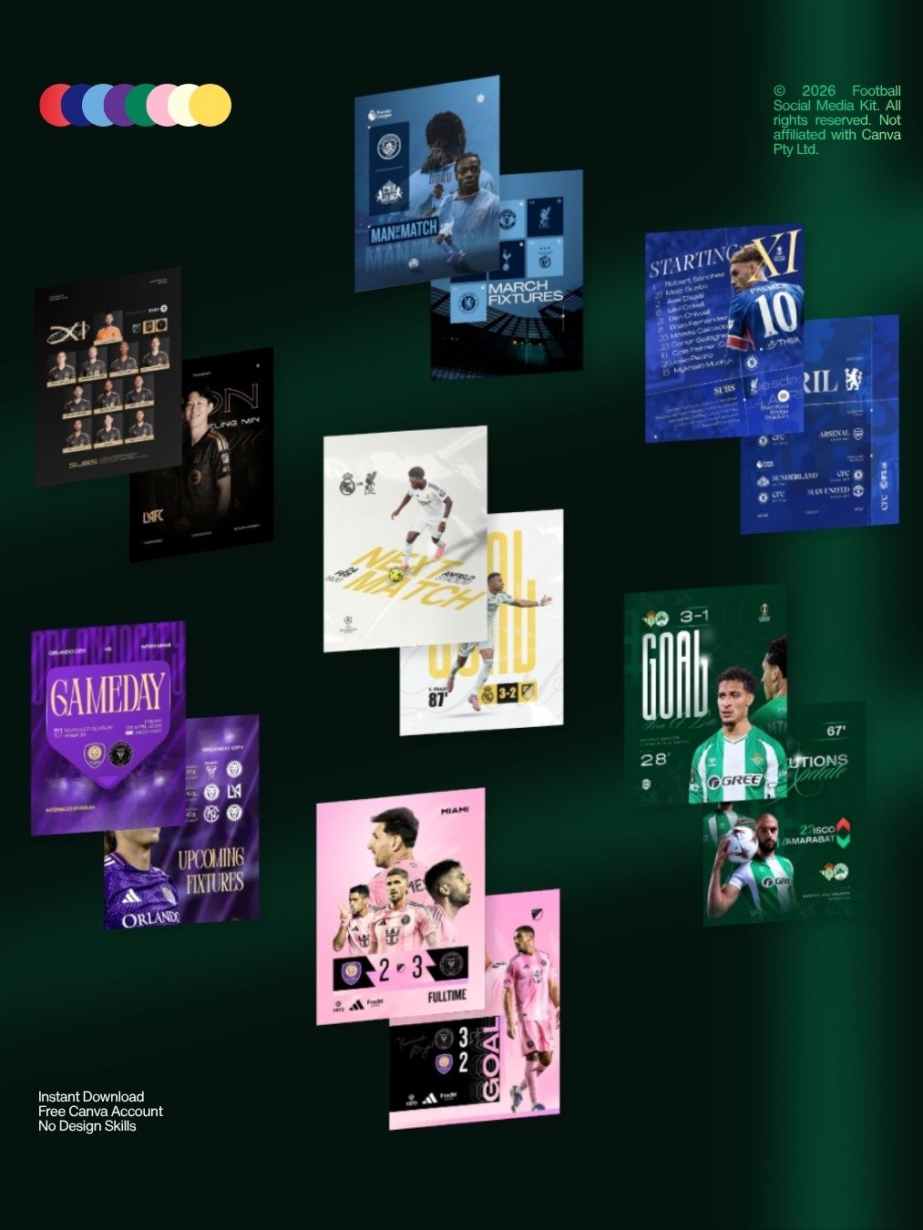 Ultimate Football  80+ Canva Tamplate Bundle product image (3)