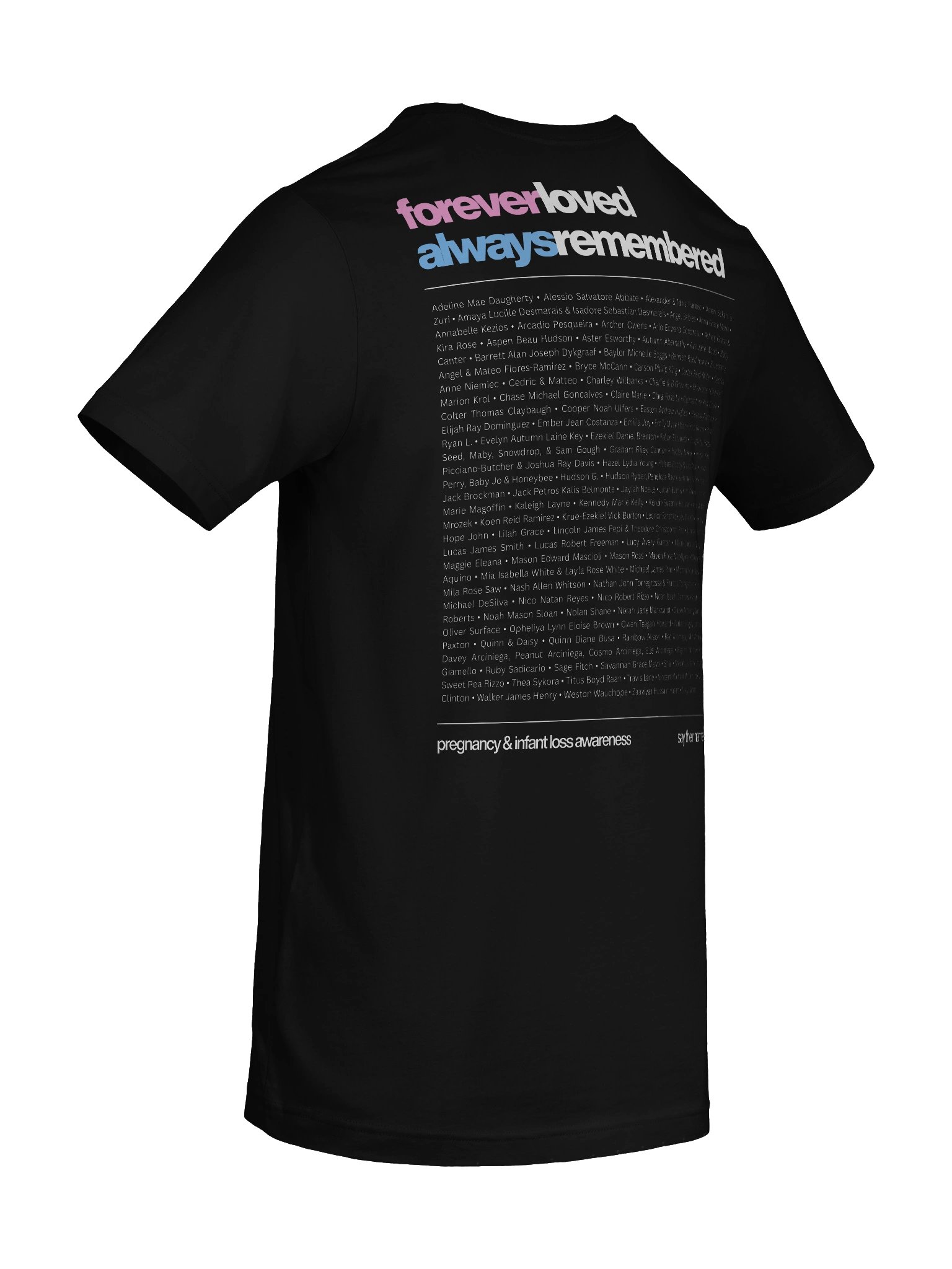'Halo & Wings' 2026 Memorial Shirt (soft, dark) product image (10)