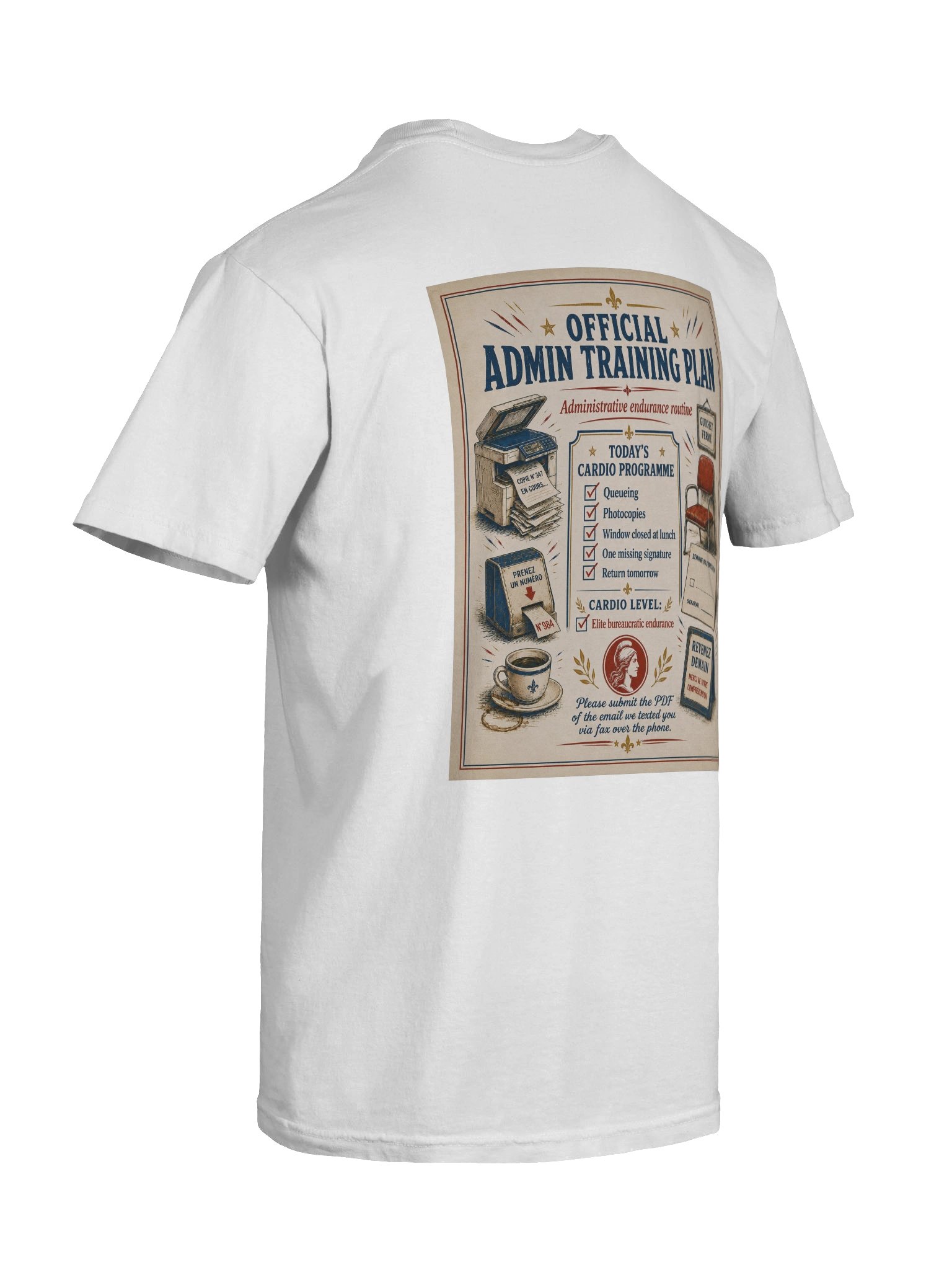 French Admin Is My Cardio Tee product image (8)