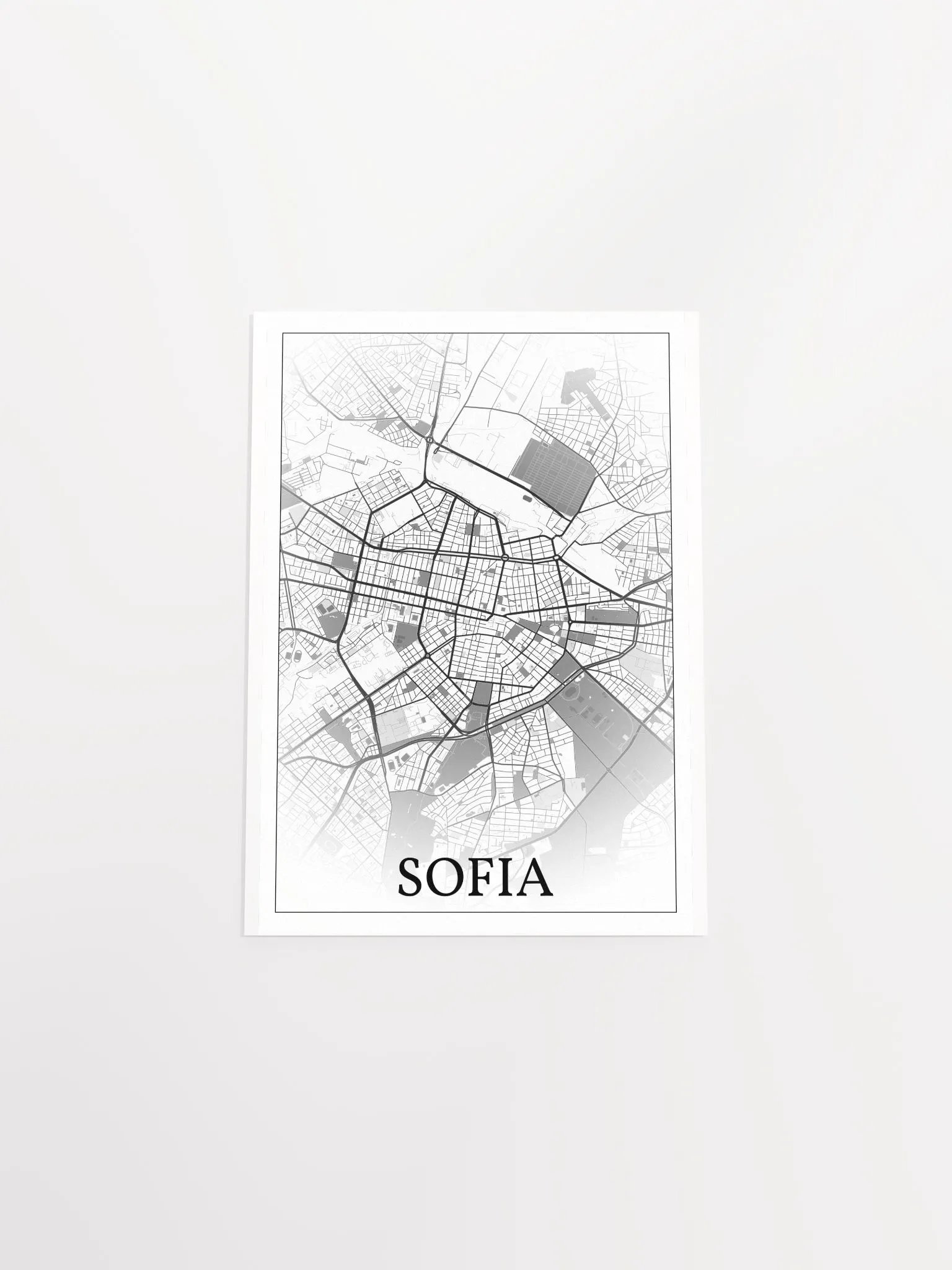 Sofia, Bulgaria, city map print product image (20)