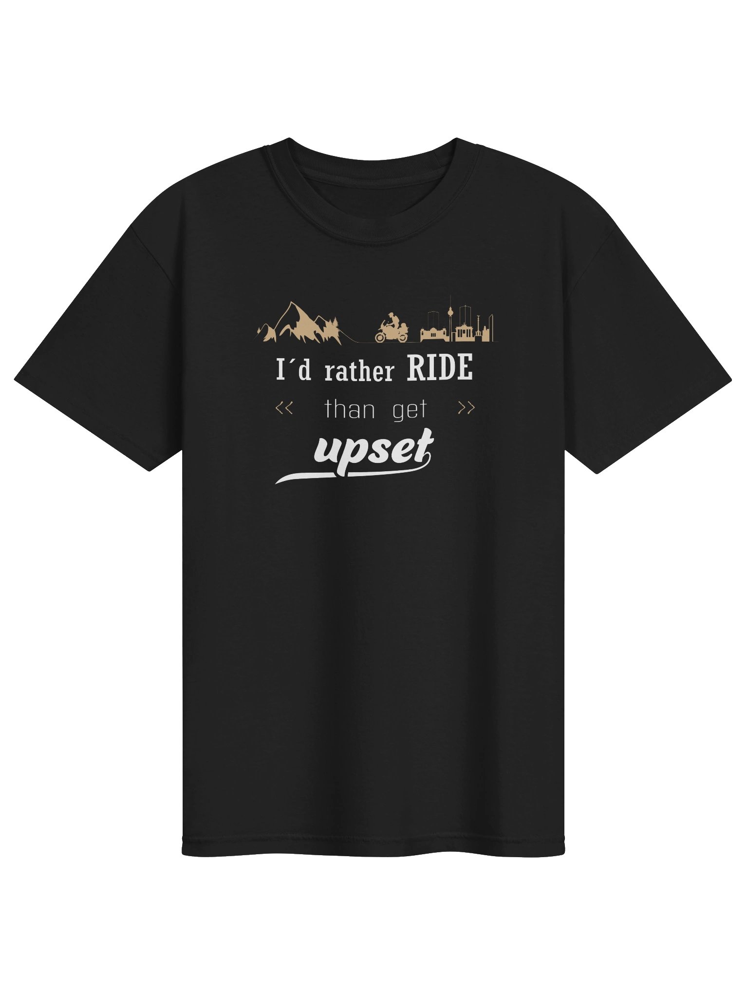 I'd rather RIDE than get upset | MEN’S T-Shirt product image (2)