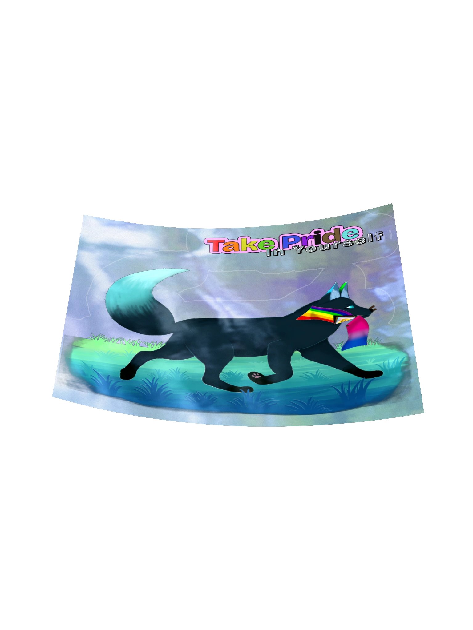 Both Flags - Take Pride In Yourself 2pc. HoloSticker product image (18)