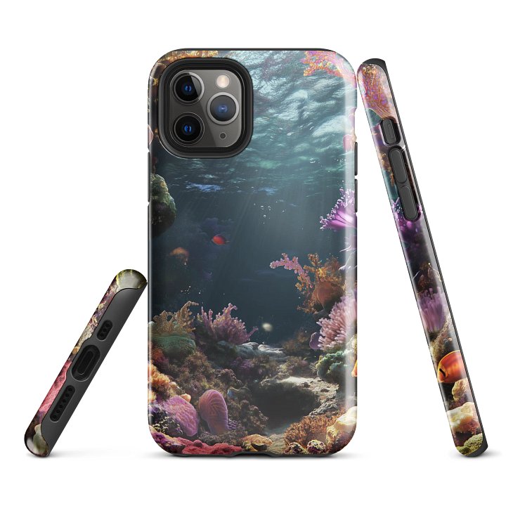 Sunlit Coral Paradise iPhone® Tough Case product image (1)