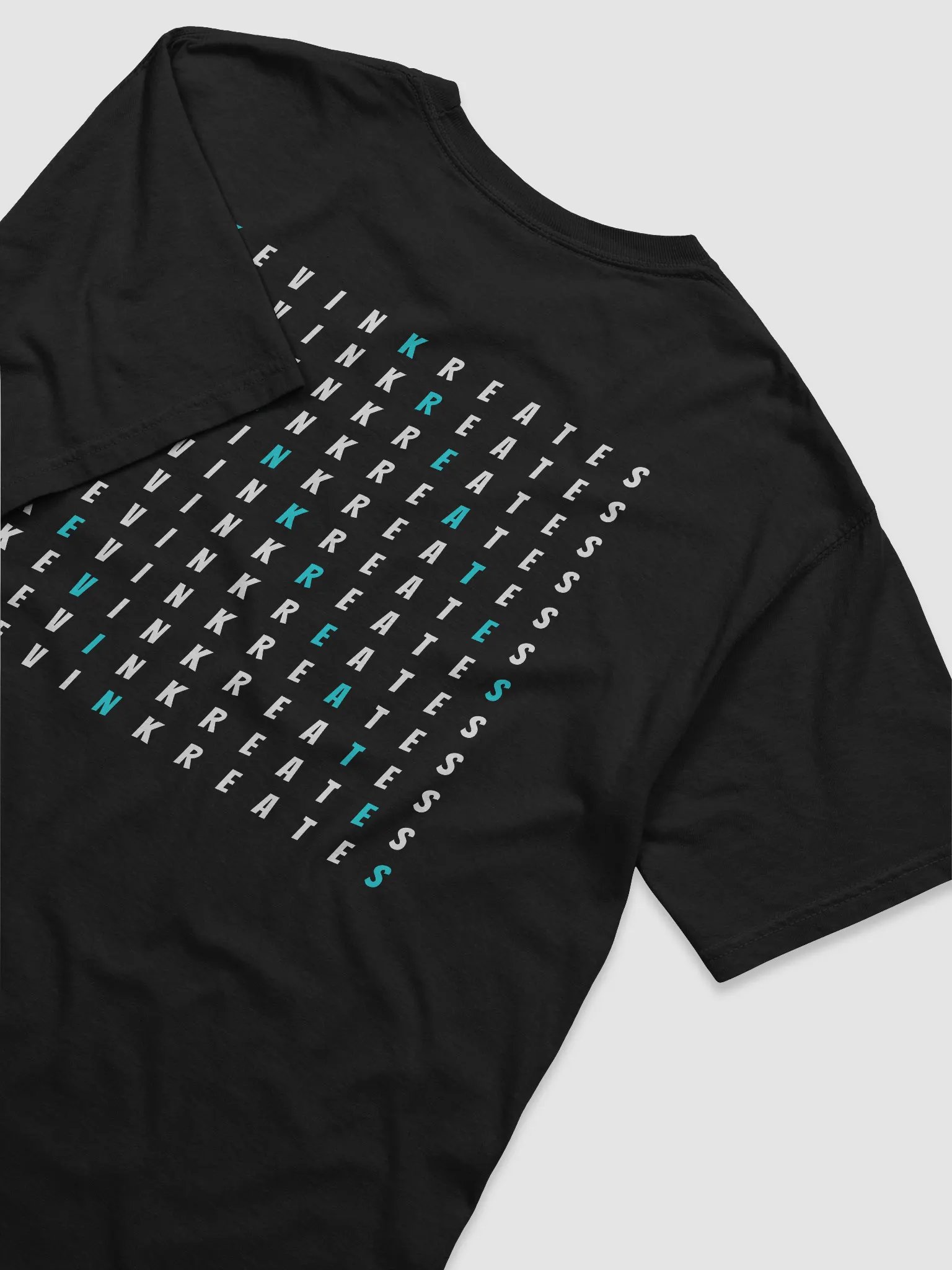 Kevin Kreates Cross-Word Tee (White On Black) product image (4)
