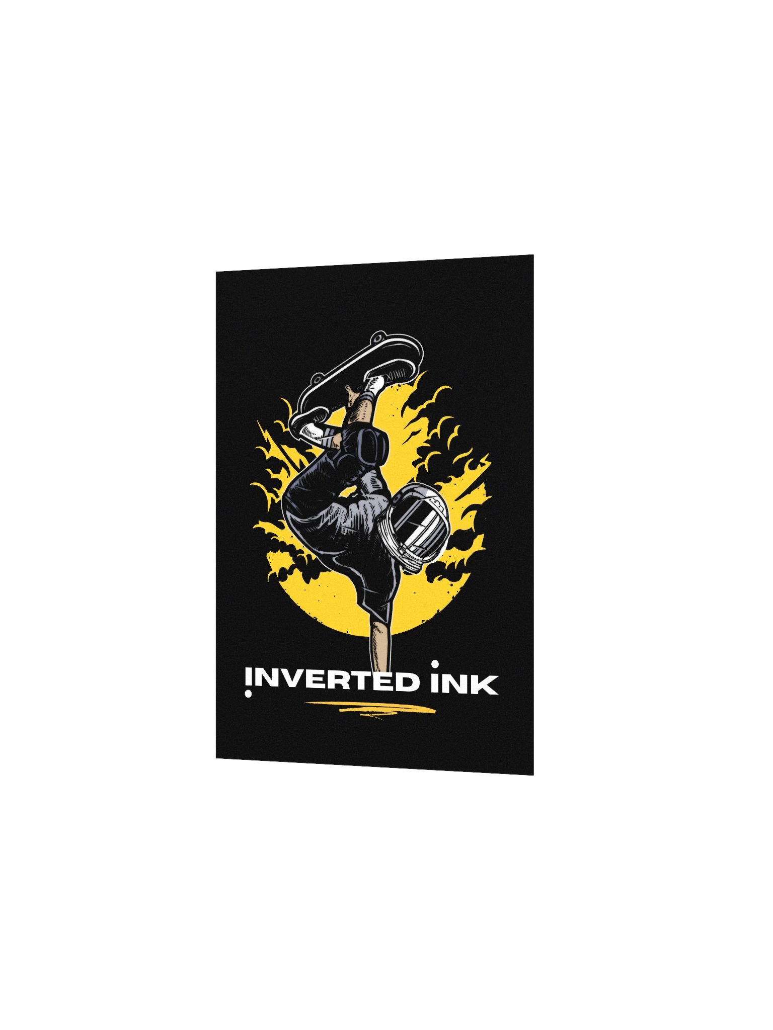 Inverted Ink Spaceman Skateboarder Poster product image (12)