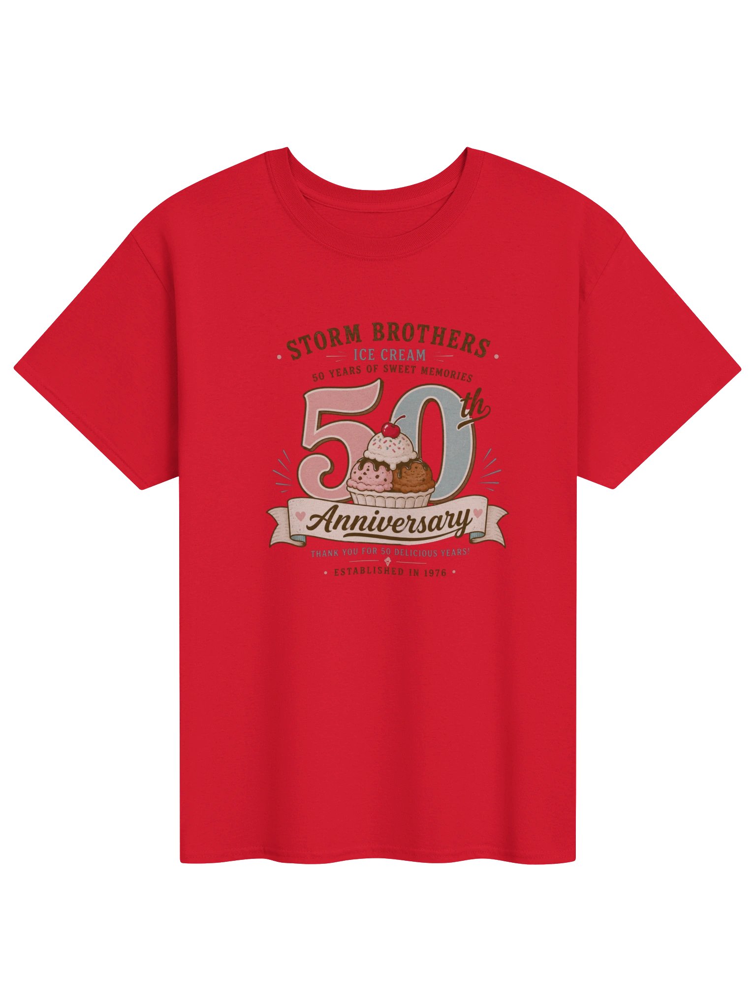 Storm Brothers Ice Cream 50th Anniversary Tee product image (5)
