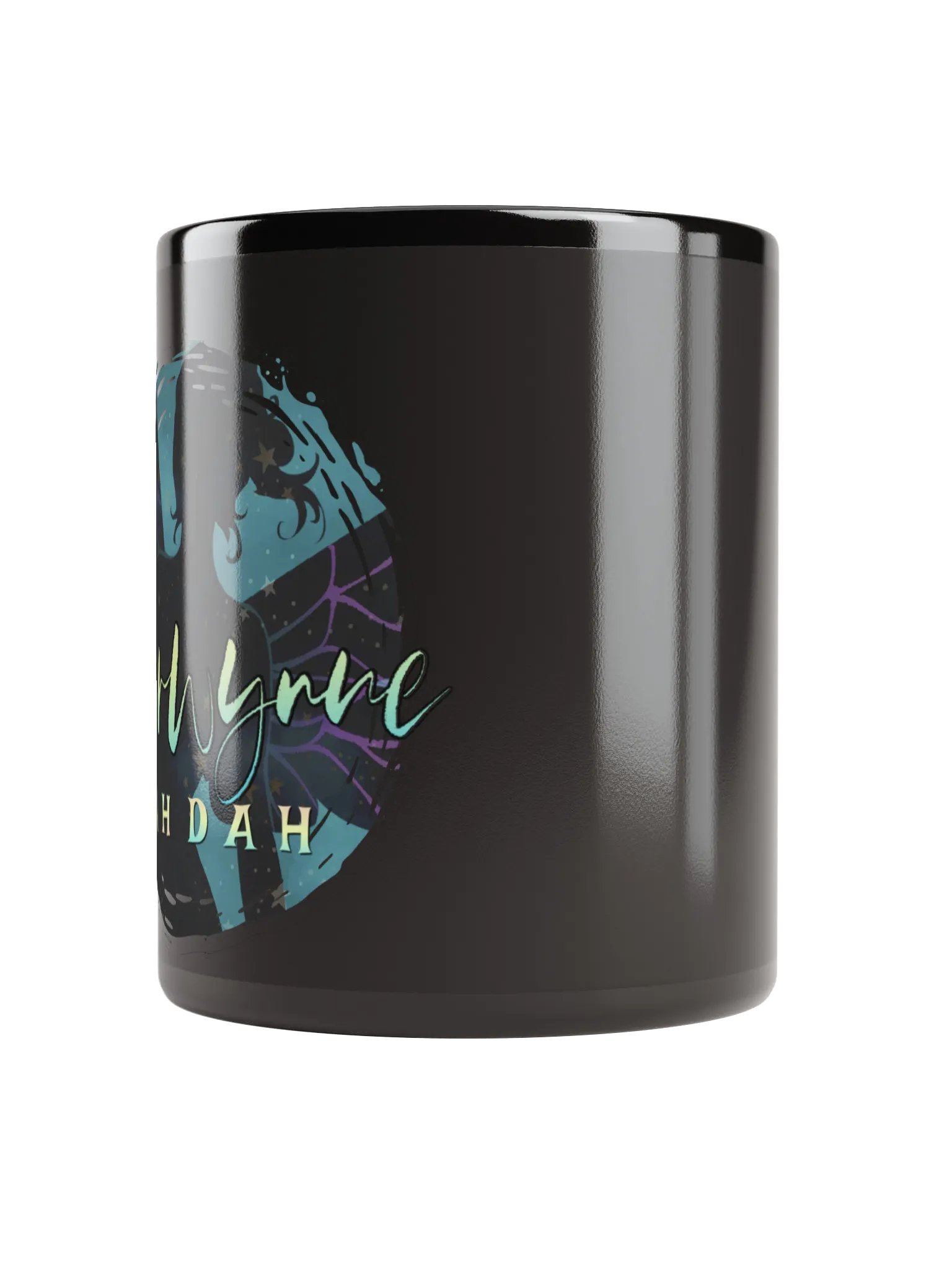 Teal Everwynne Logo Black Mug product image (6)