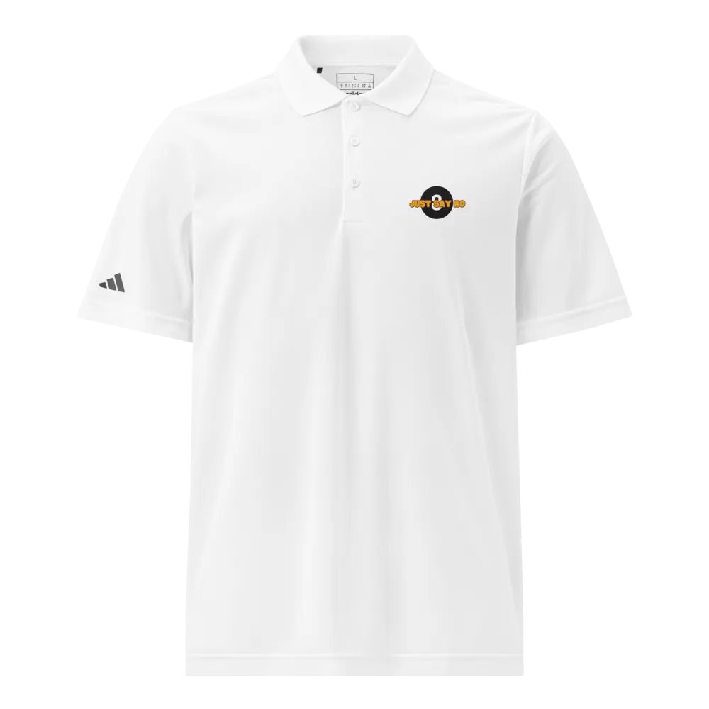 Bold Statement Sport Polo: JUST SAY NO product image (1)