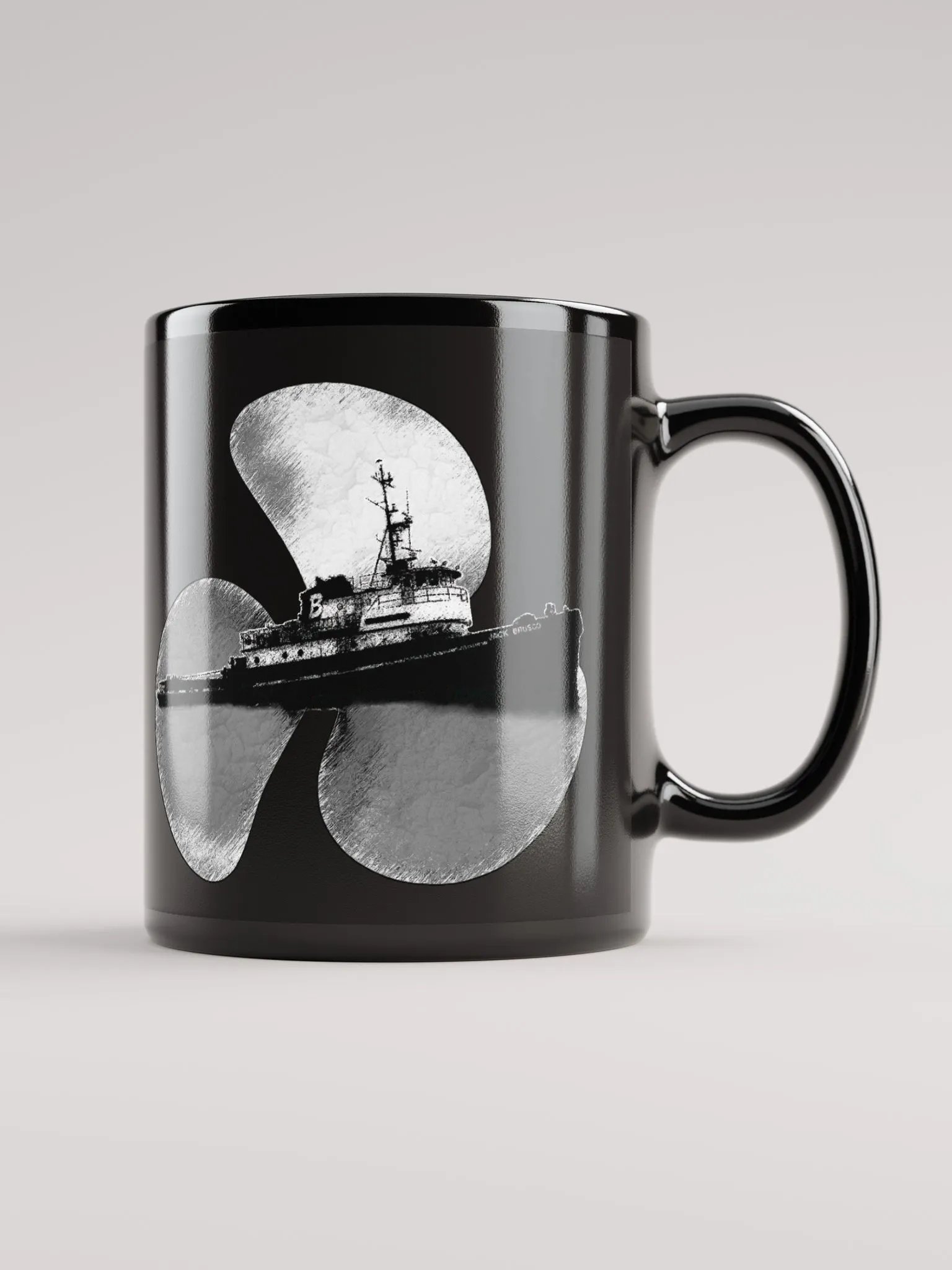 Three blade prop & Jack tug Mug 11oz & 15oz product image (1)
