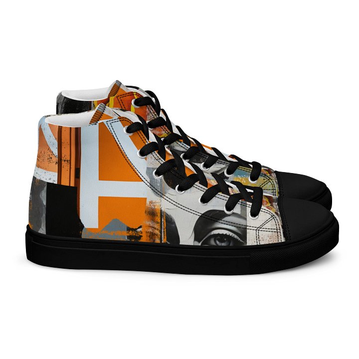 Mixed Media Artwork High Top Shoes product image (2)