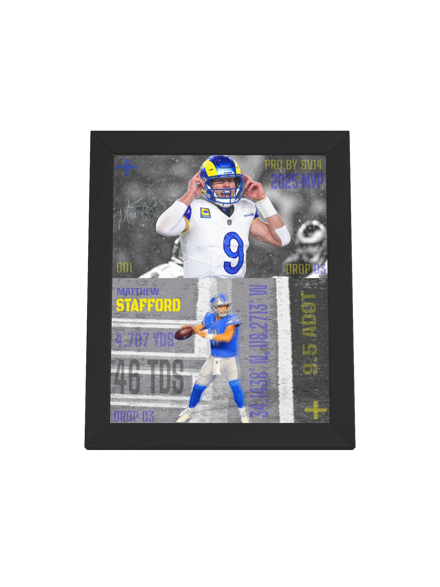 MATTHEW STAFFORD 001 PREMIUM FRAMED PRINT product image (1)
