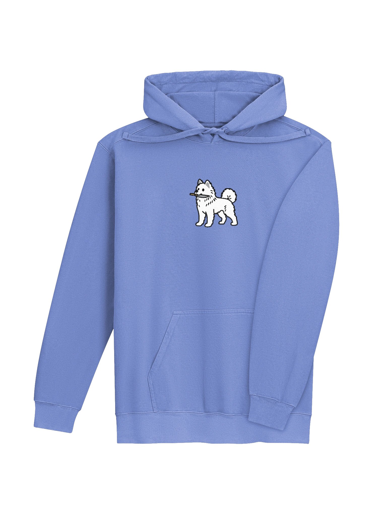 Funny Chibi-Style Japanese Akita Inu(White) Embroidered Premium Hoodie product image (20)