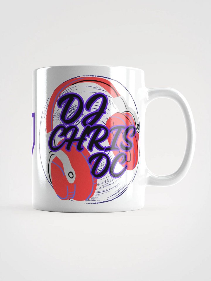 White Glossy Mug With Red Graphic product image (1)