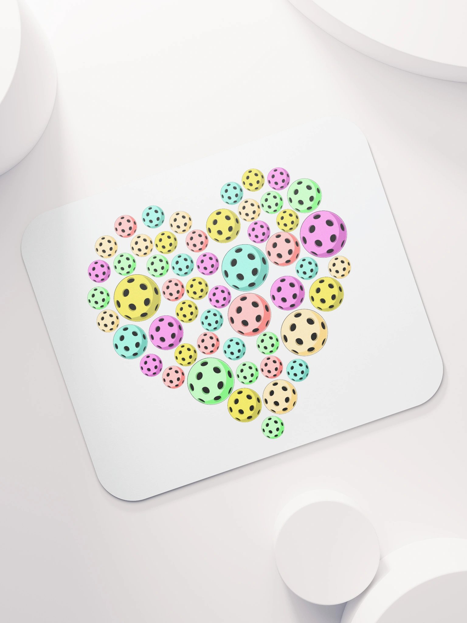 Heart Pickleball Colored Mouse Pad product image (7)