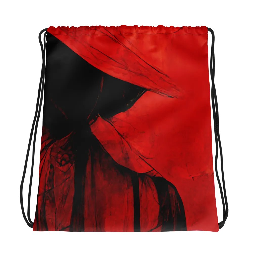 Crimson Wanderer Drawstring Bag product image (1)