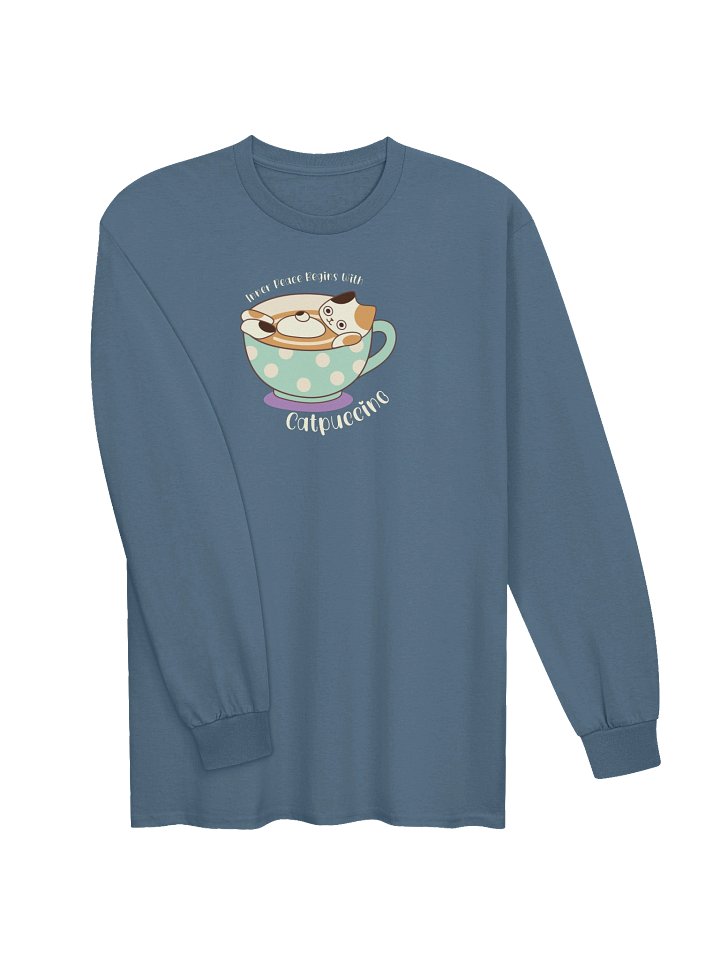 Catpuccino Cat - Unisex Adult Long Sleeve T-shirt product image (5)