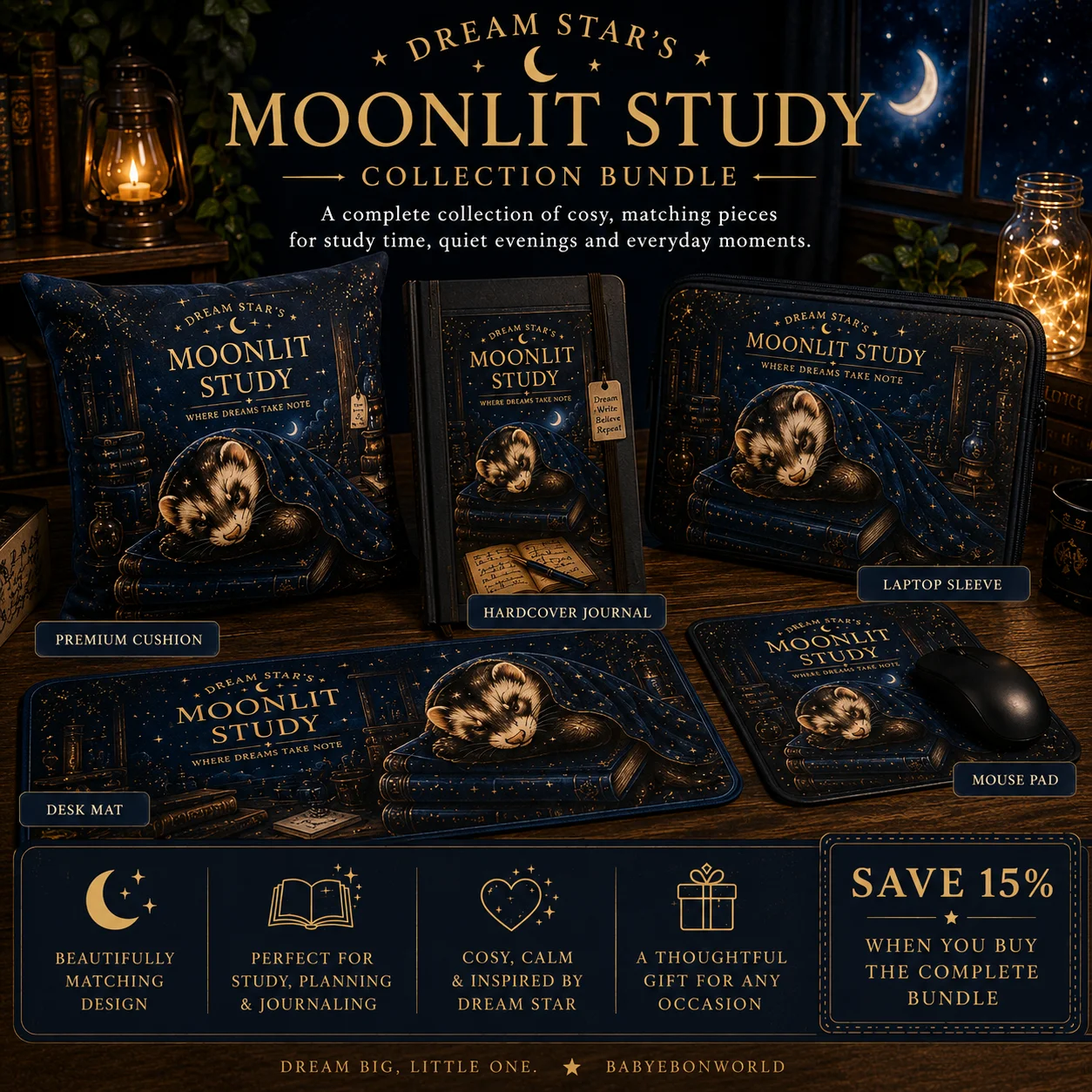 Dream Star’s Moonlit Study Collection Bundle product image (1)