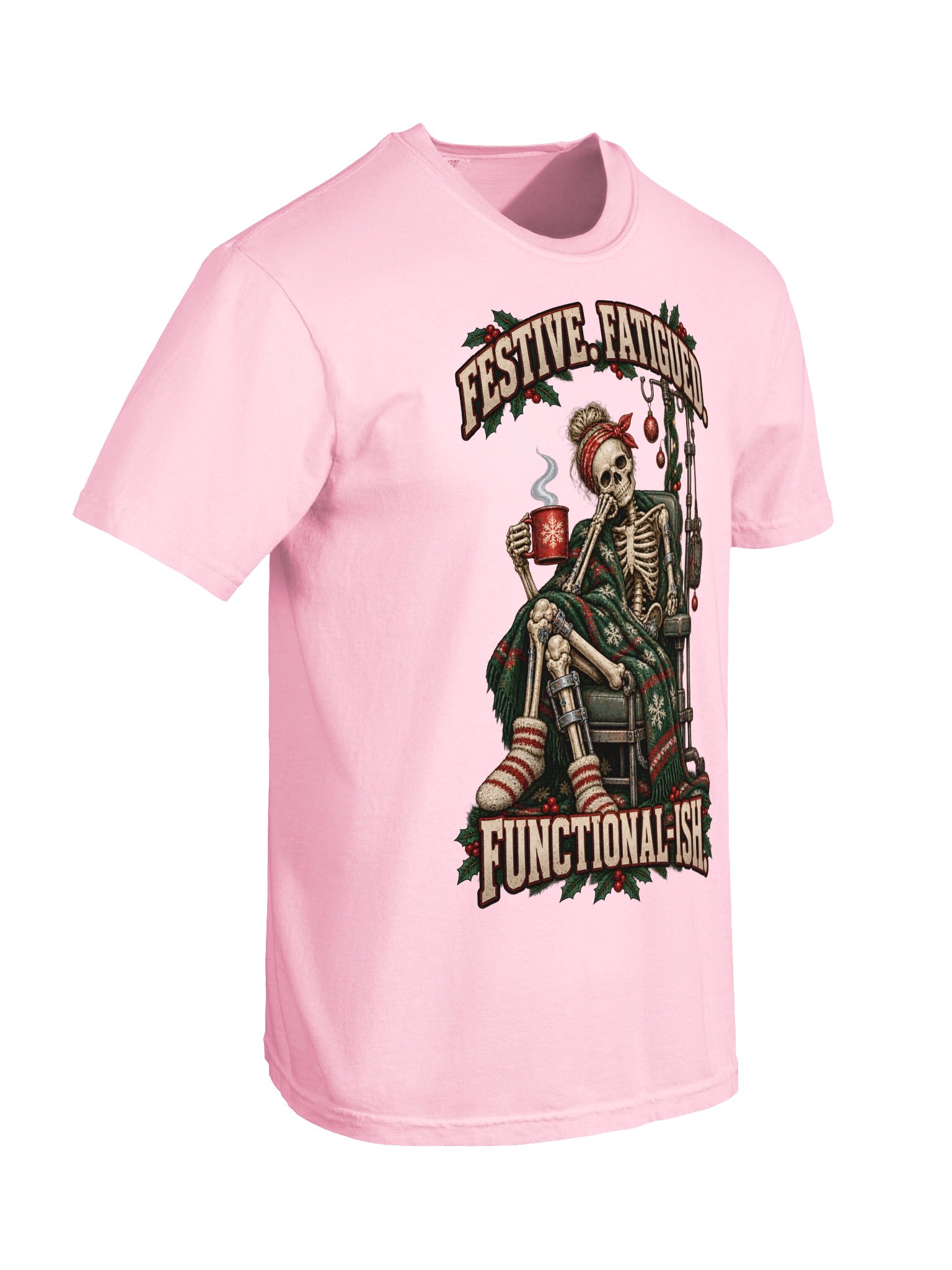Funny Christmas Shirt — Festive, Fatigued & Functional-Ish | Broken Sleigh™ product image (11)