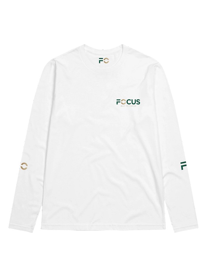FOCUS Fitted Long Sleeve — White product image (1)