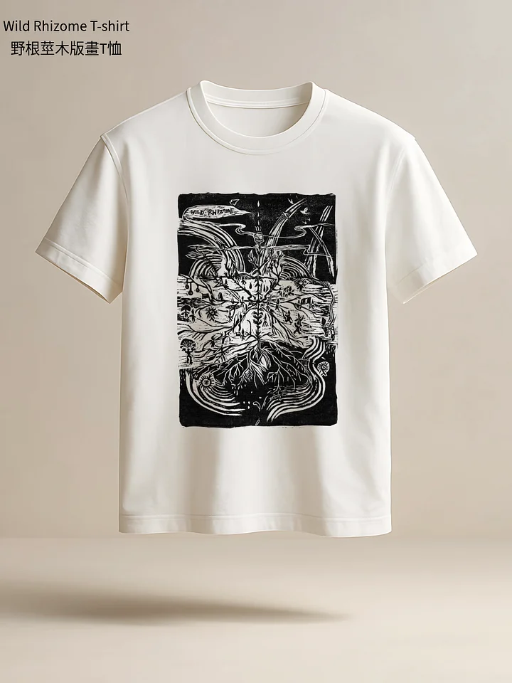 Wild Rhizome T-shirt | 野根莖木版畫T恤 product image (1)