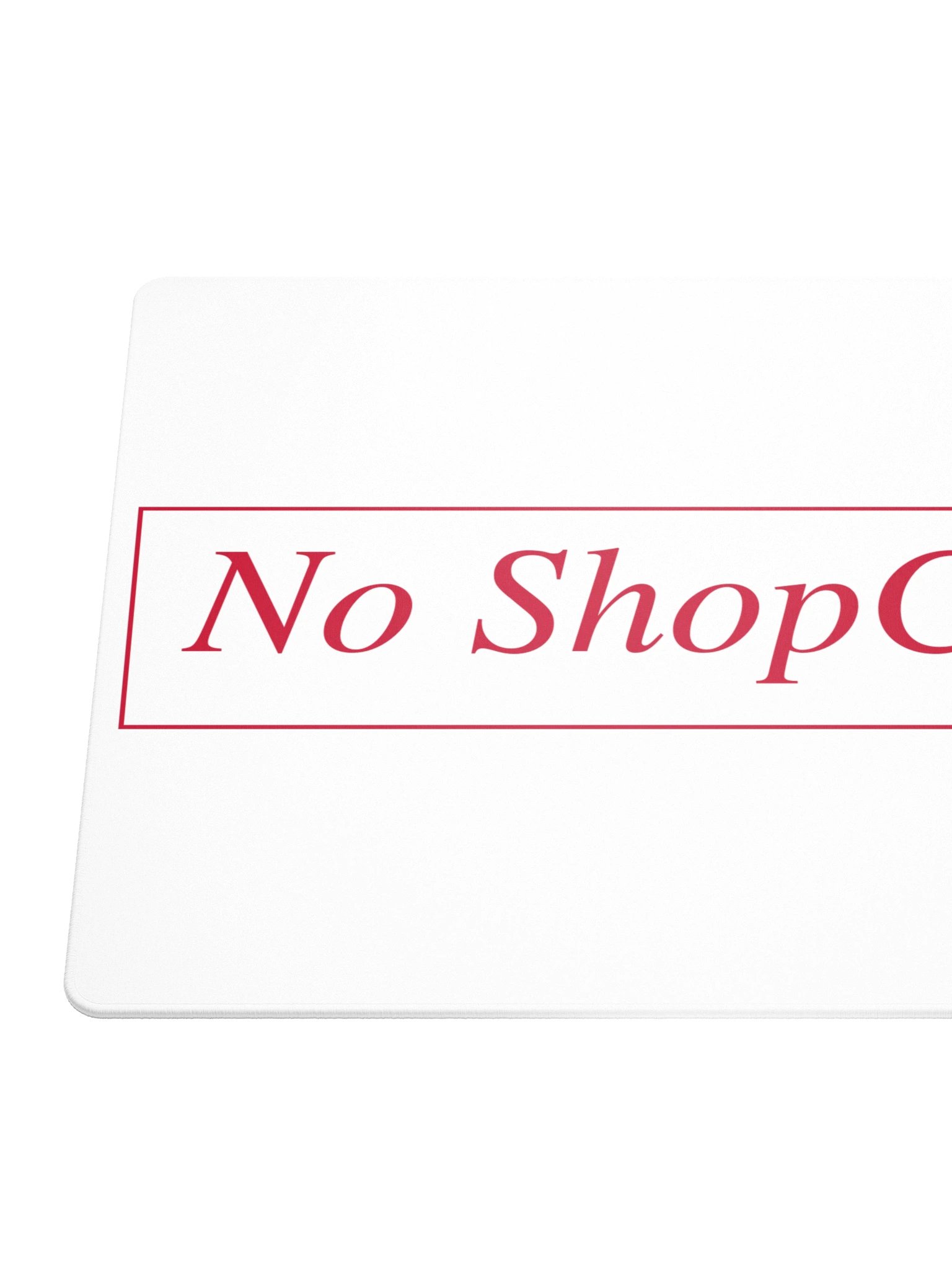 No ShopCo Gaming Mouse Pad - Red on White product image (6)