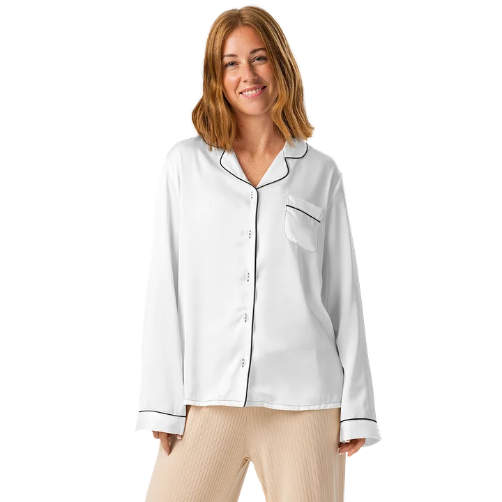 ☁️Cloud Nine Satin Pajama shirt! product image (1)