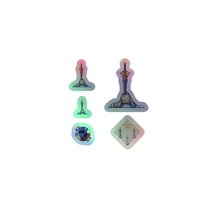 Sword in the Skull - Argent Variation - Holo Sticker Sheet product image (1)