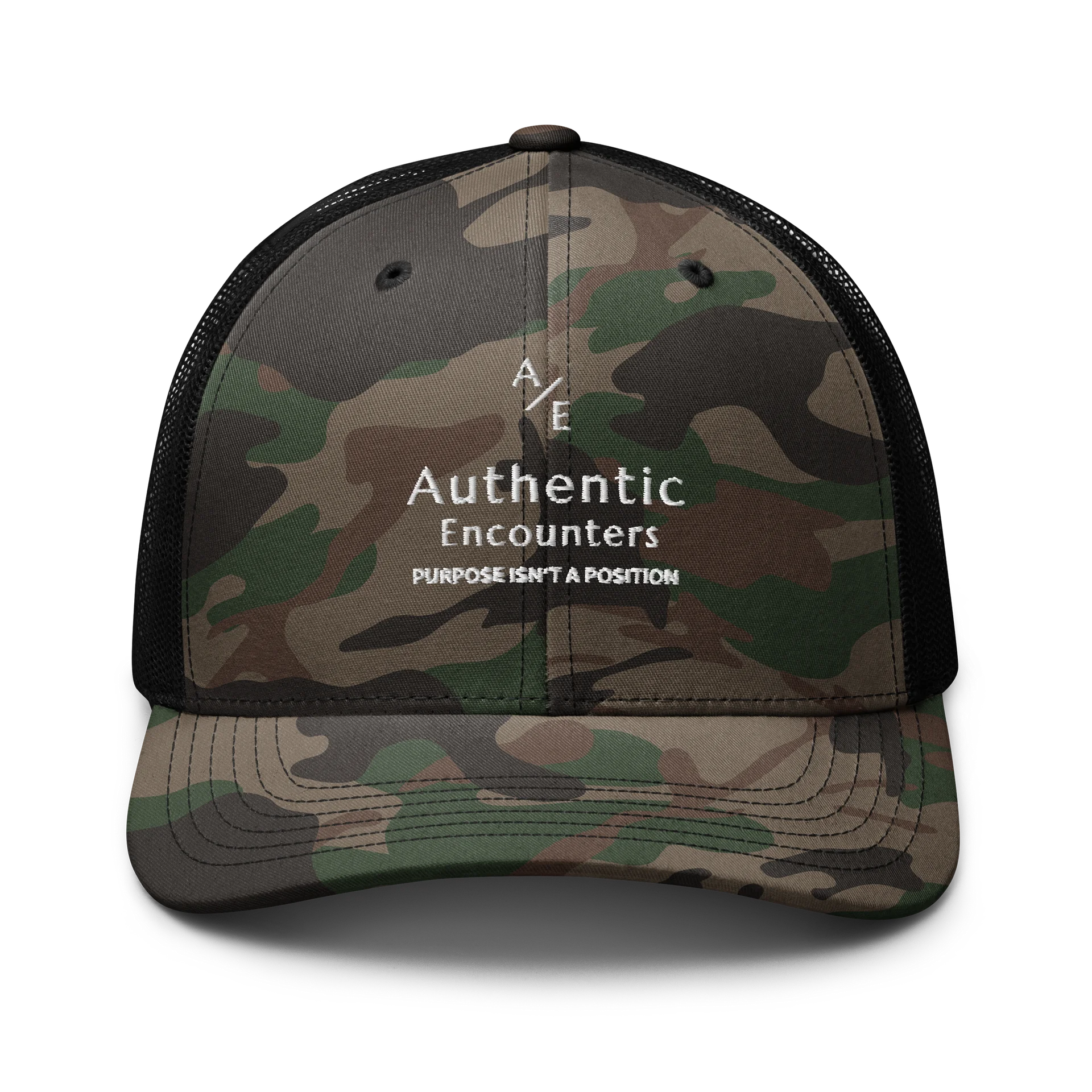 Purpose Isn't a Position Camo Trucker Hat product image (1)