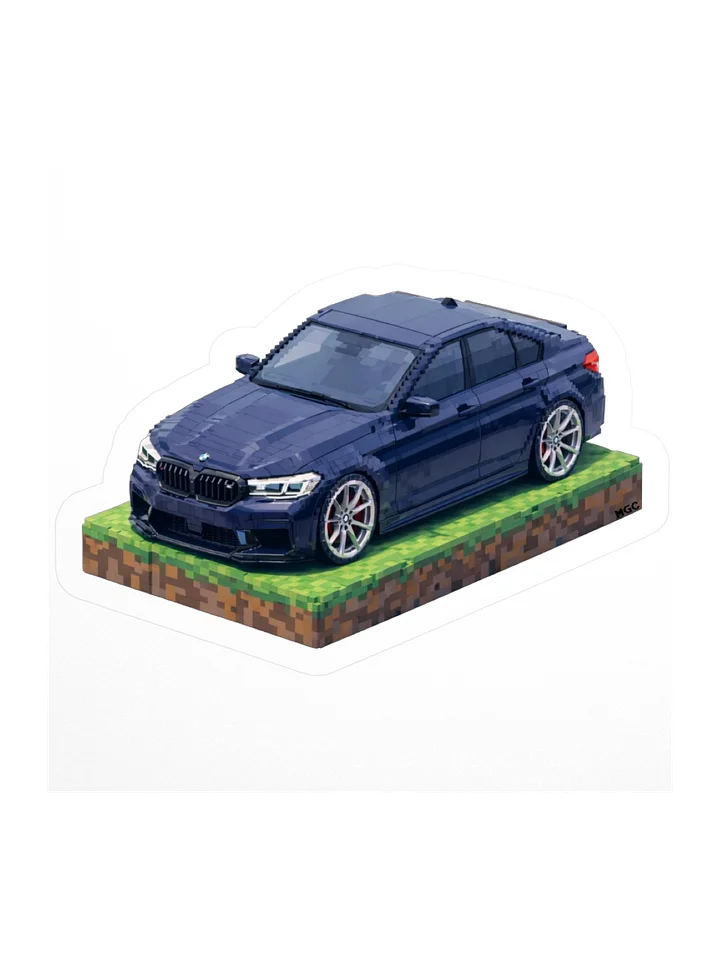 Blue BMW M5 F90 Sticker (Pixel, Retro, Minecraft) product image (2)