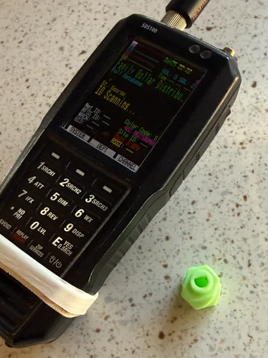 Boy and a Scanner GlowSpiral XL — Glow-in-the-Dark Neon Green Control Knob (Compatible with Uniden® SDS100) product image (4)