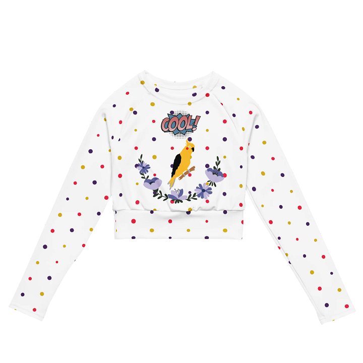 Cool Bird Skate All-Over Crop Top product image (2)