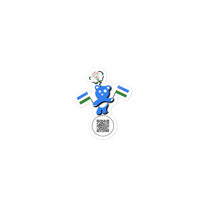 Uzbekistan — Country Bear Sticker | BehrBrained Media product image (1)