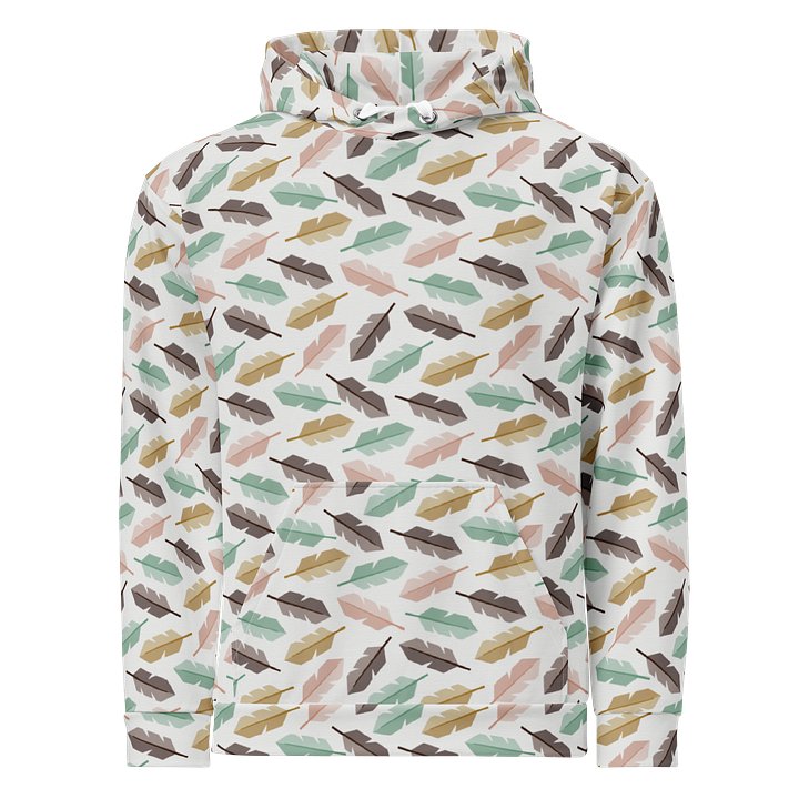 Mid-Century Modern Feathers Recycled Unisex Hoodie product image (1)