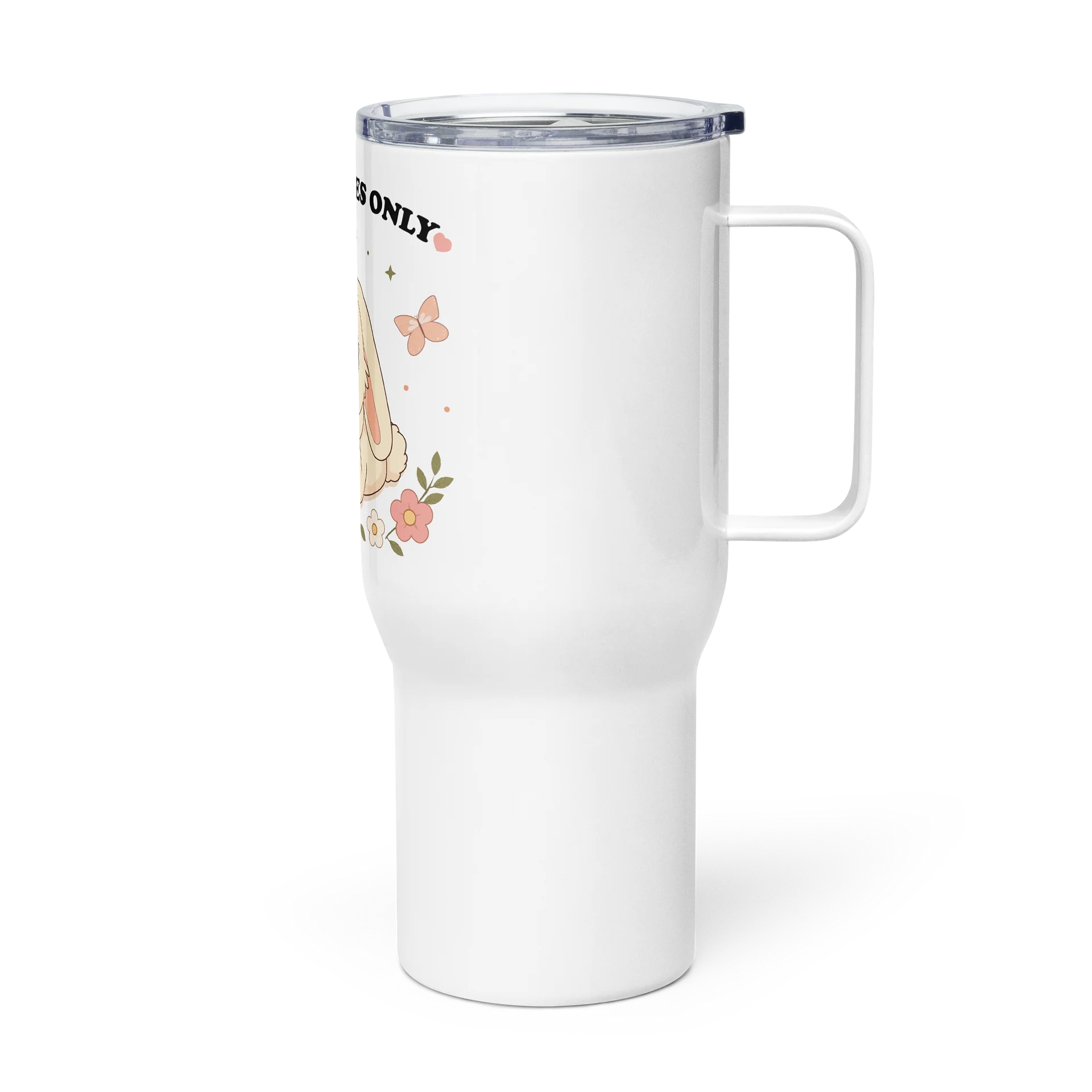 Bunny Vibes Only Travel Mug product image (3)
