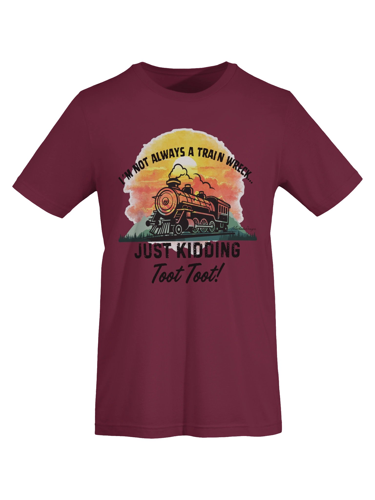 Vintage Train Sunset Graphic Tee product image (49)