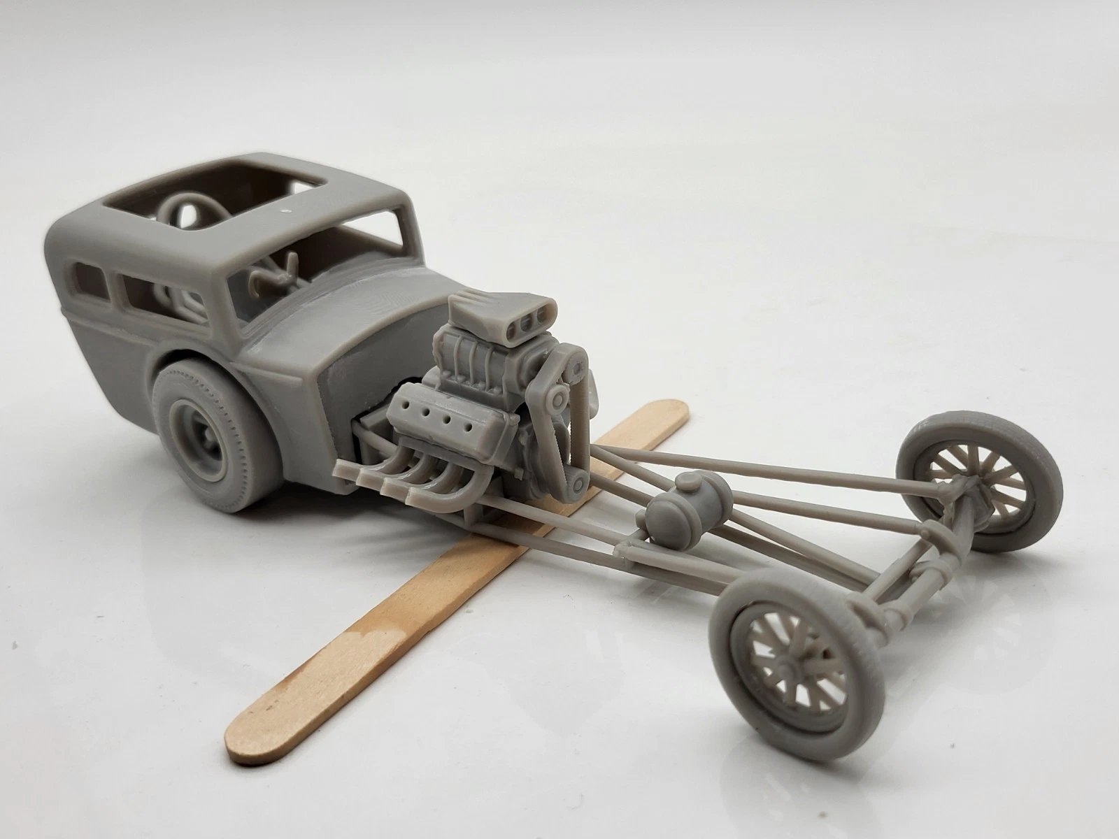 1950's Hot Rod Body Shell Old School Dragster 1/25 Scale Mode Kit product image (5)