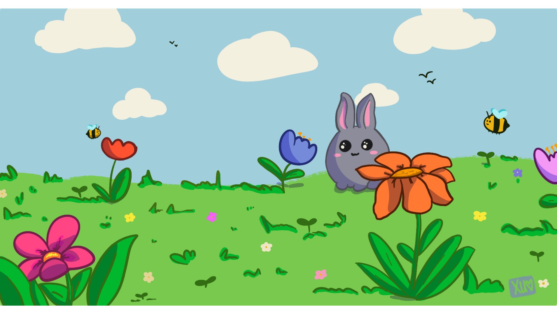 Sweet Spring Day Desk Mat 12" x 22" product image (1)