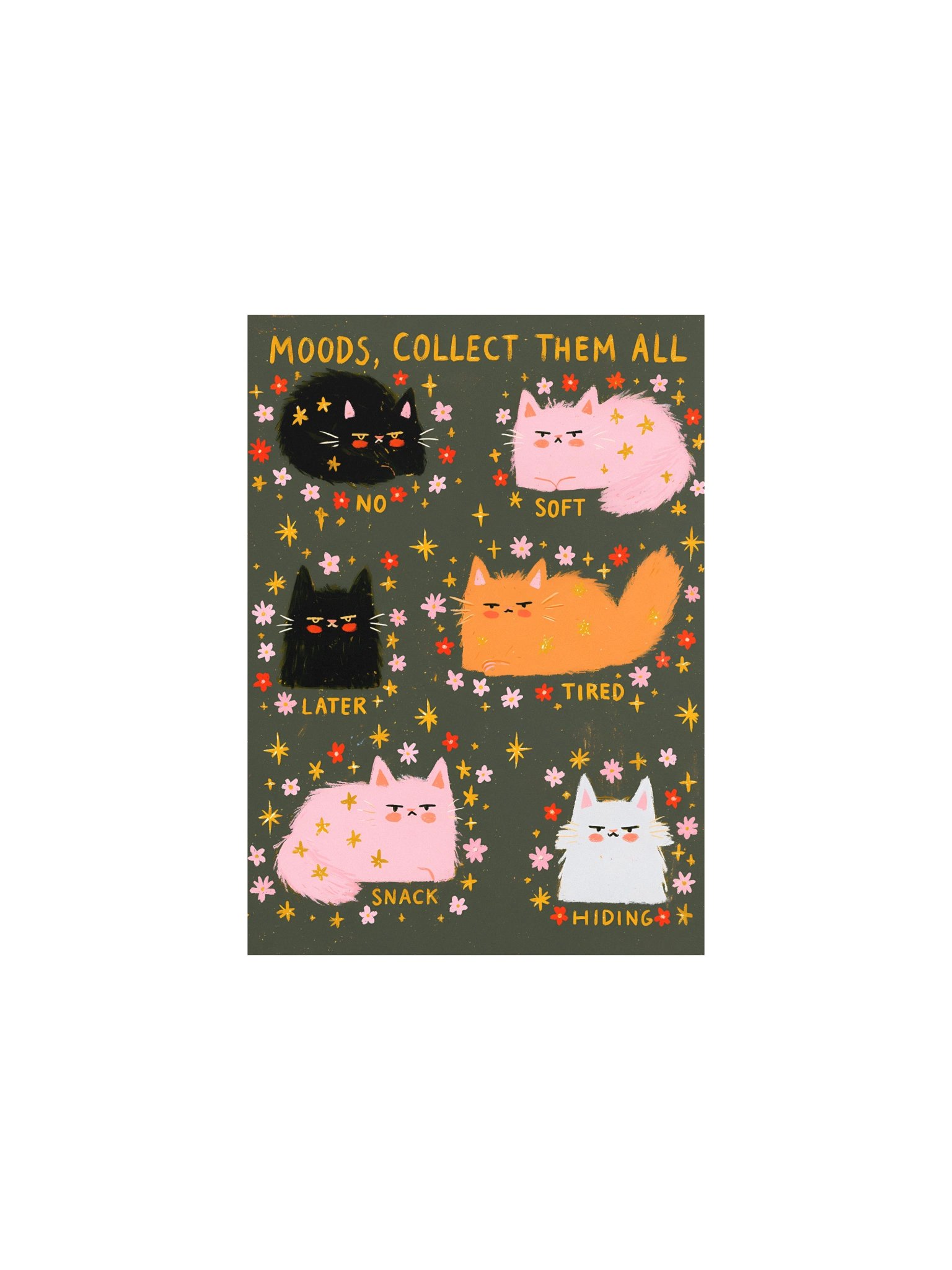 Moods, Collect Them All Cat Poster product image (3)