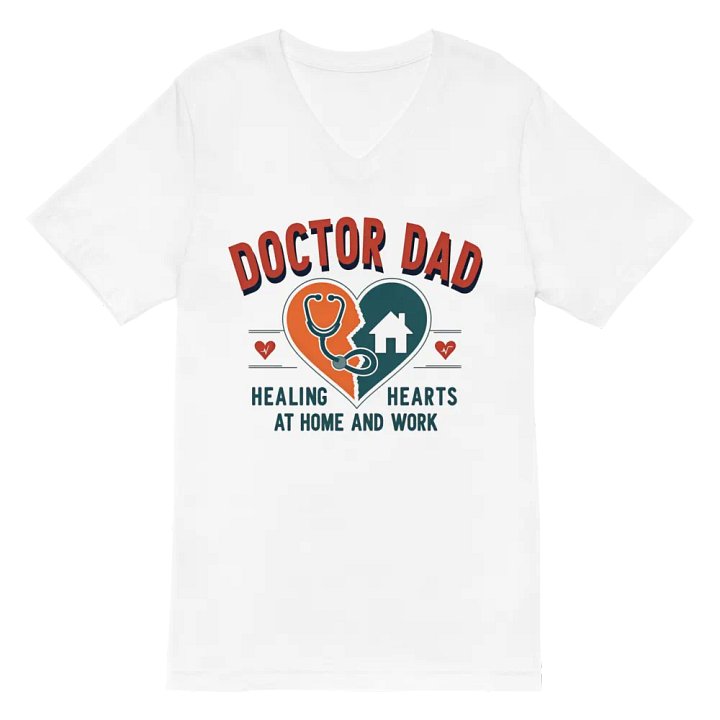Healing Hearts Doctor Dad V-Neck Tee product image (2)