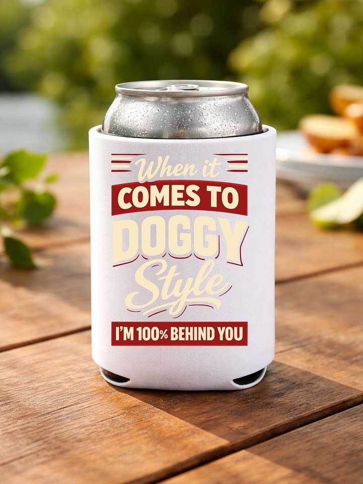 When It Comes To Doggystyle I'm 100% Behind You Coozie product image (1)