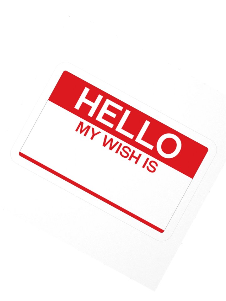 "Hello My Wish Is" Sticker product image (6)