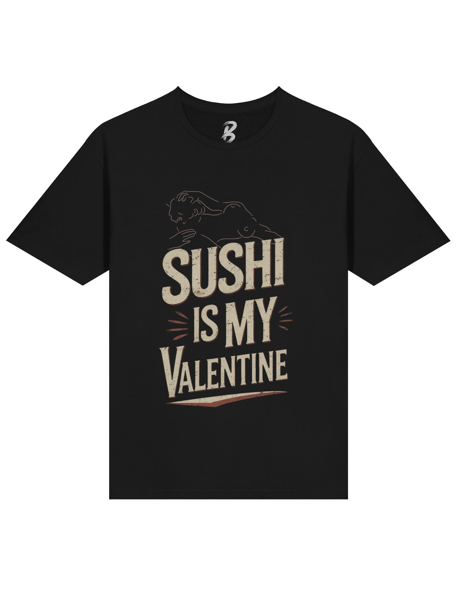 Sushi Is My Valentine – Funny Food Lover Tee product image (3)