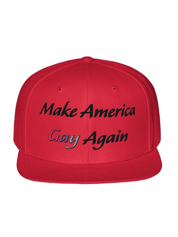 Make America Gay Again - MAGA Parody hat (Bi flag 3-color) product image (1)