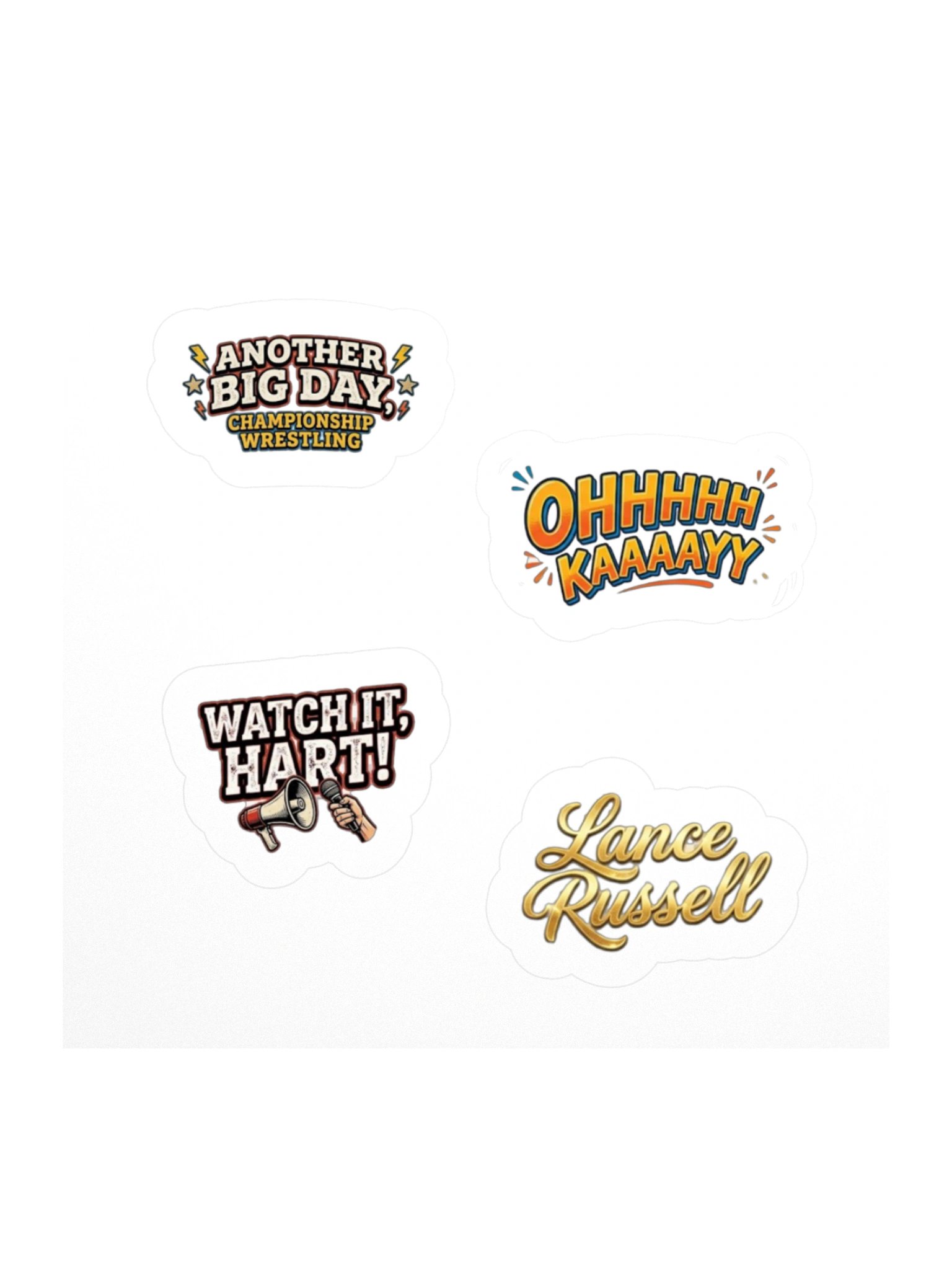 Lance Russell Kiss Cut Sticker Set product image (2)